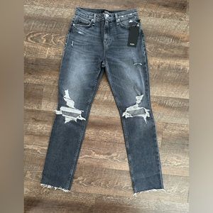 Hudson Washed Gray Jeans